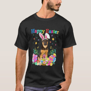 T-shirt Lapin de Pâques Berger Allemand Avec Œufs de Pâque