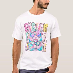 T-shirt Lapin de Pâques Coquette Arc Préppy Jour de Pâques