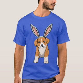 T-shirt Lapin de Pâques Corgi Funny Femmes Chien Amour Mex