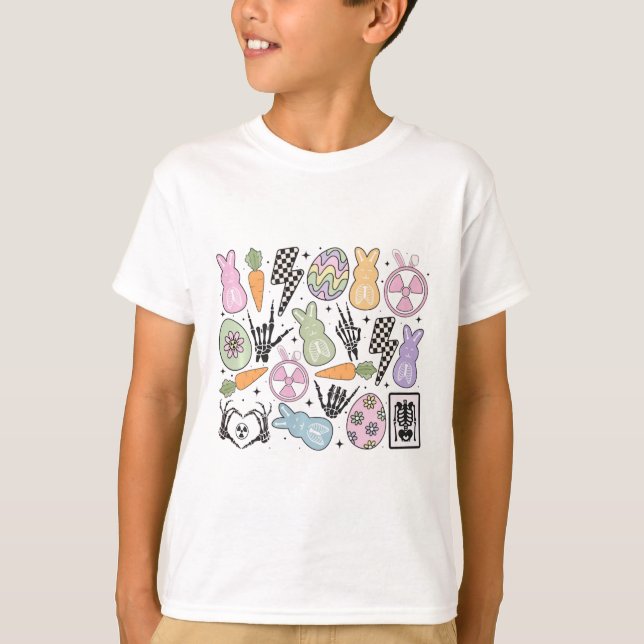 T-shirt Lapin de Pâques de radiologie groovy Tech Rad Ct T (Devant)