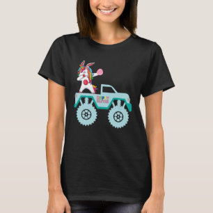 T-shirt Lapin de Pâques Dragon Barbu à Vélo Monster Truck