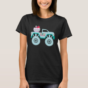 T-shirt Lapin de Pâques Dragon Barbu à Vélo Monster Truck