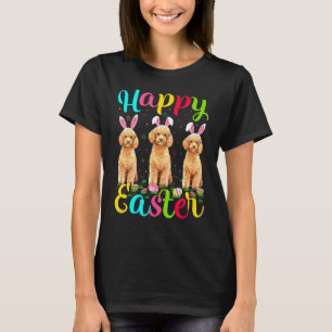 T-shirt Lapin de Pâques drôle Jouet Poodle Chien Joyeuses 