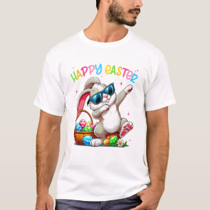 T-shirt Lapin de Pâques drôle qui fait le dabbing Joyeuses