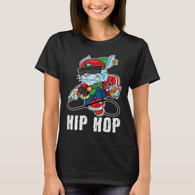 T-shirt Lapin de Pâques Hip Hop (Devant)