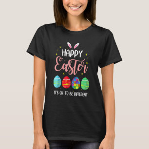 T-shirt Lapin de Pâques oeuf casse-tête Autisme de soutien