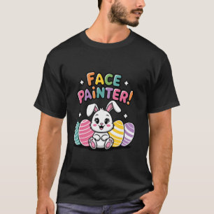 T-shirt Lapin de Pâques Peintre de Visage Professionnel Pe