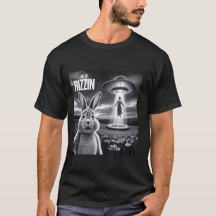 T-shirt Lapin de Pâques Selfie Il est Rizzin Drôle Jésus E