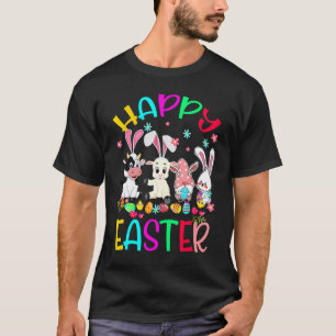 T-shirt Lapin de Pâques Vache Chèvre Gnomes Assortis Enfan