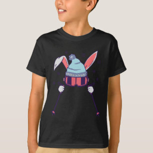 T-shirt Lapin de ski avec lunettes et bonnet de ski hiver 