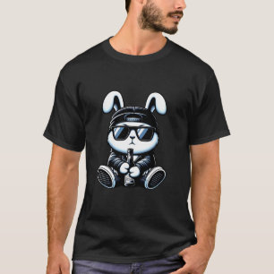 T-shirt Lapin De Thug Avec Lapin De Beer Lapin Gangster Ra