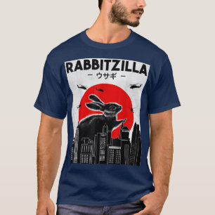 T-shirt Lapin Drôle T, Lapin Lapin T, RabbitZilla