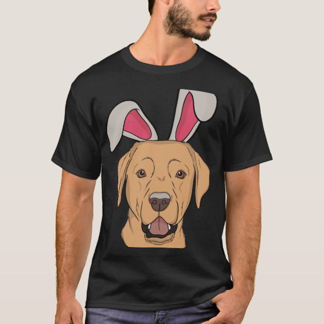 T-shirt Lapin du Labrador jaune (Devant)