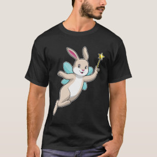 T-shirt Lapin en fée avec baguette magique