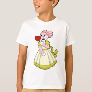 T-shirt Lapin en mariée avec robe de mariée.PNG