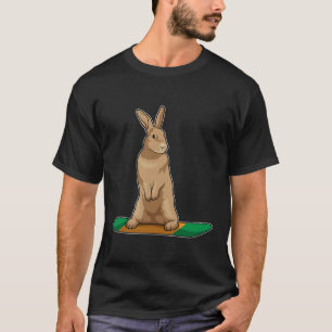 T-shirt Lapin en Snowboard avec Snowboard