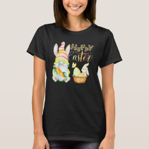 T-shirt Lapin Gnome Rabbit Oeufs Chasse Joyeux Jour de Pâq