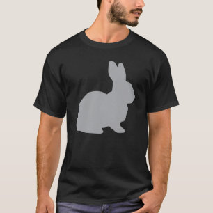 T-shirt Lapin gris lapin lièvre lapin de coton lapin lapin