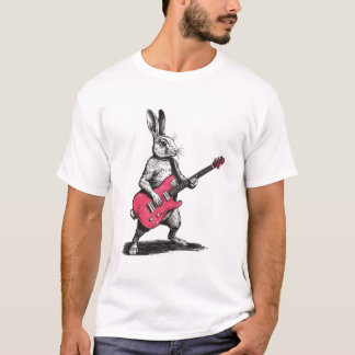 T-shirt Lapin jouant de la guitare - Cadeau amusant pour a