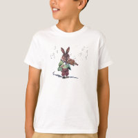 Lapin jouant le violon