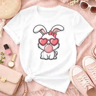 T-shirt Lapin Kawaii joueur avec bulle de Bubble Gum