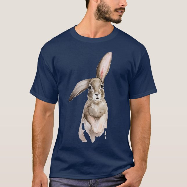 T-shirt Lapin Lapin Lover Farmer Retro Vintage (Devant)