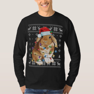 T-shirt Lapin Lapin Noël Vilain Sweet Drôle Noël Tre