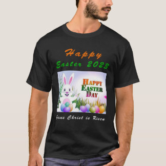 T-shirt Lapin lapin pour Pâques 2023 Jésus est ressuscité