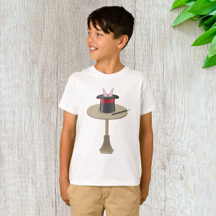 T-shirt Lapin Magique dans un Chapeau avec Baguette