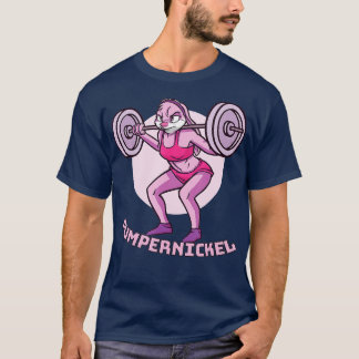 T-shirt Lapin Pumpernickel avec Barbell Bodybuilding
