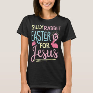T-shirt Lapin Silly Pâques Est Pour Jésus Enfants Garçons 