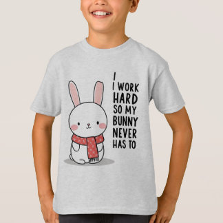 T-shirt lapin surpris - Réaction lapin mignon avec