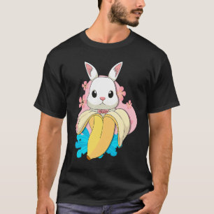 T-shirt Lapin Surreal Banana Rabin Fruit Pun Rabbin de Pâq