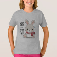 T-shirt lapin triste - Lapin minimaliste doux avec