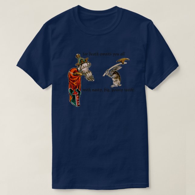 T-shirt Lapin tueur Monty Pythonx27s (Design devant)