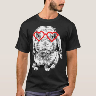 T-shirt Lapin Valentines Jour Bunny Holland Lop Maman Anim