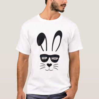 T-shirt Lapin Visage avec lunettes de soleil Garçons de Pâ
