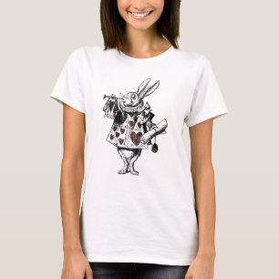 T-shirt Lapins blancs des coeurs - Alice au pays des