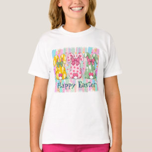 T-shirt Lapins de Pâques heureux