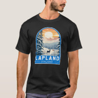 Lapland Finlande Travel Art Vintage