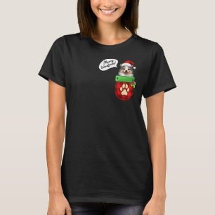 T-shirt Laponie Finlandaise Noël Joyeux Woofmas En Poche