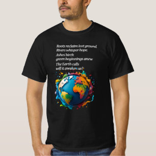 T-shirt "L'appel de la Terre : allons-nous écouter" ? Écol