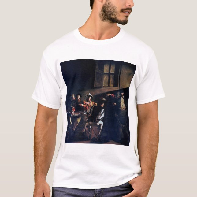 T-shirt L'appel de Saint Matthieu, Caravaggio (Devant)