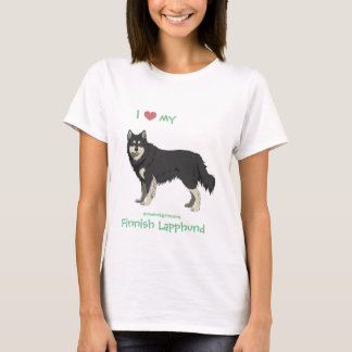 T-shirt Lapphund noir et blanc - lapinkoira