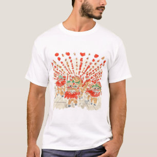 T-shirt L'aquarelle chinoise de danse Lion