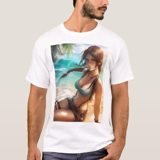 T-shirt Lara Croft maillot de bain 7