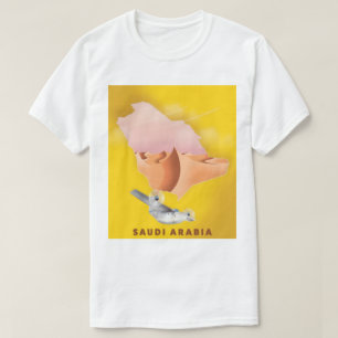 T-shirt L'Arabie Saoudite a illustré une affiche de voyage