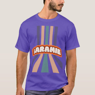 T-shirt Laramie Wyoming Hippie City mignonne Colorée Verti
