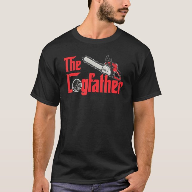 T-shirt L'Arboriste ouvrier forestier Chainsaw (Devant)