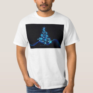 T-shirt l'arbre de Noël stylisé et lumineux de SlipperyJoe